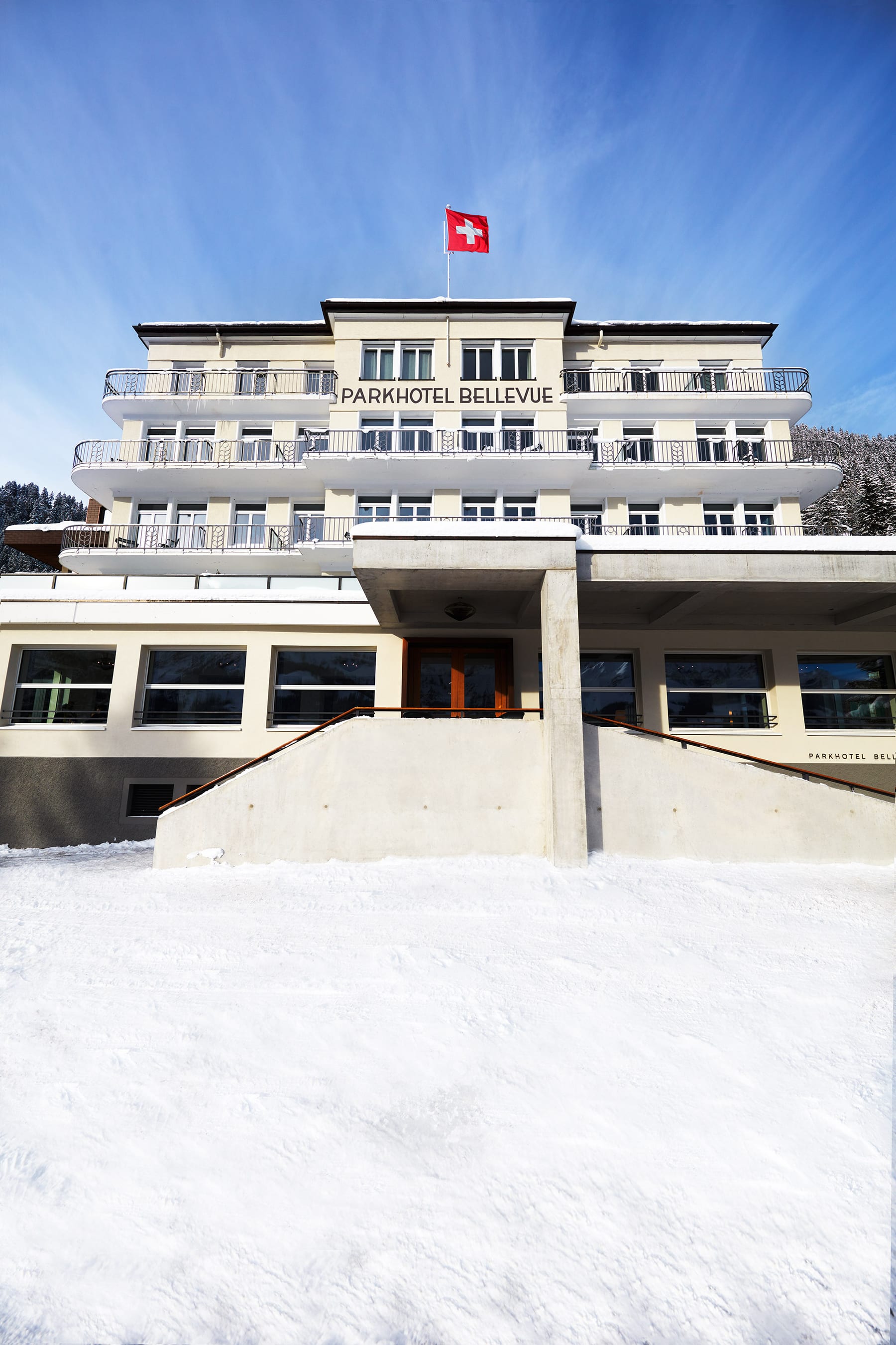 Das Hotel im Winter